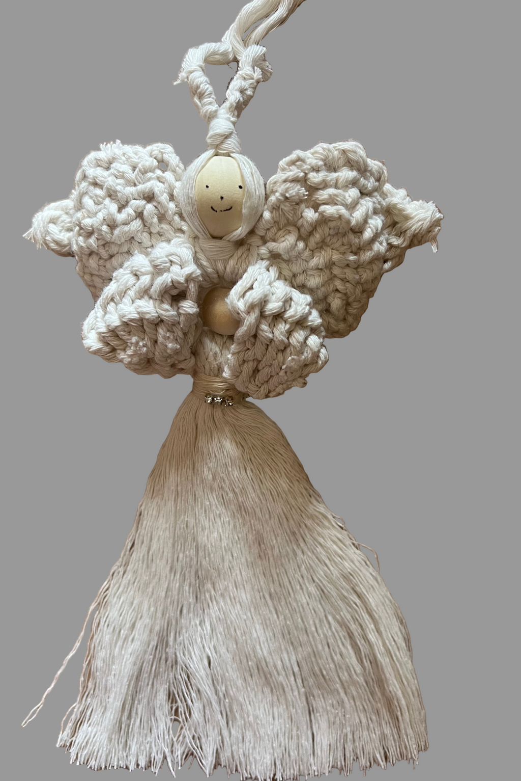 Ange en macramé