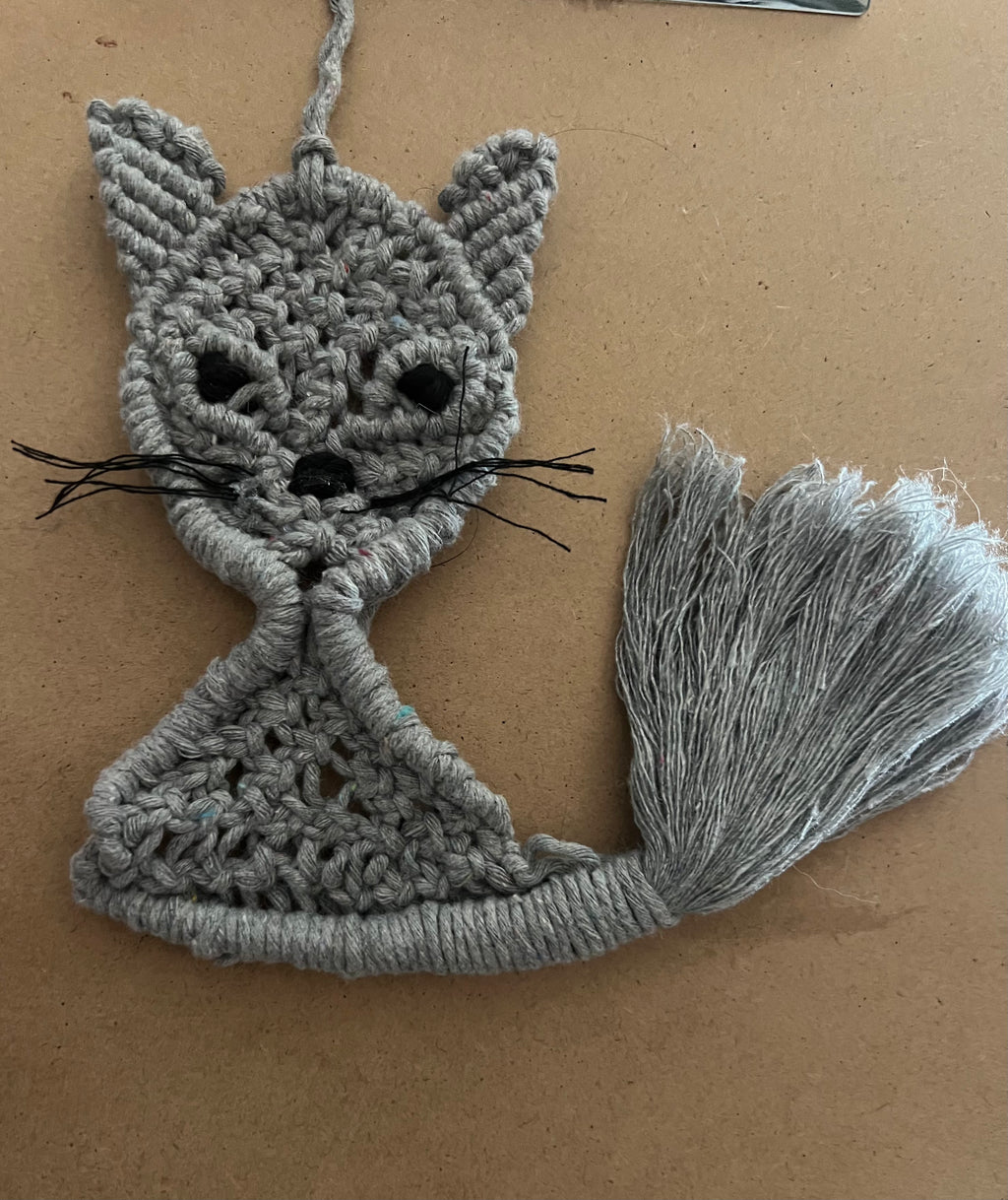 Décoration murale: chat gris